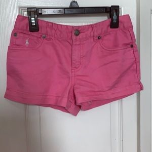Pink shorts, size 12